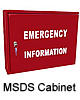Emergency information cabinet